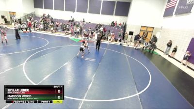 54-58 lbs Semifinal - Skylar Leber, Devils Wrestling vs Madison Wood, Bear River Jr High Wrestling C