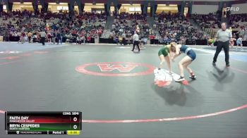 100 lbs Cons. Semi - Bryn Cespedes, North Harford vs Faith Day, Manchester Valley