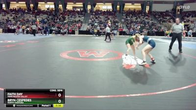 100 lbs Cons. Semi - Bryn Cespedes, North Harford vs Faith Day, Manchester Valley