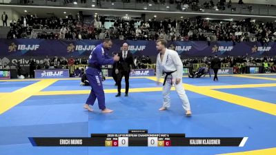 Kalum Klausner vs Erich Munis 2026 European Jiu-Jitsu IBJJF Championship