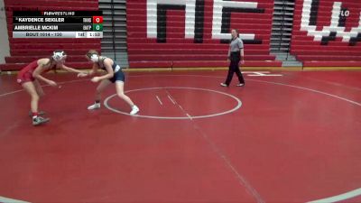 120 lbs Champ. Round 1 - Kaydence Seigler, Thompson HS vs Ambrielle McKim, Enterprise HS