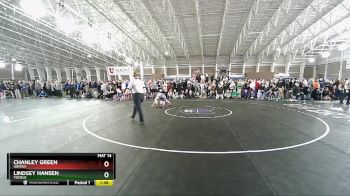 110 lbs Semifinal - Lindsey Hansen, Tooele vs Chanley Green, Uintah