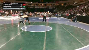 5A 175 lbs Champ. Round 1 - Eddie Lopez, Carlsbad vs Ryan Means, Santa Fe