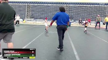 48 lbs Semis & 1st Wrestleback (8 Team) - Ryker Polk, Terps East Coast Elite vs Carson Whitmore, Riverheads