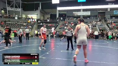 Semifinal - Logan Gardner, Southern Iowa Outlaws vs Ethan Makovec, Moen Wrestling Academy