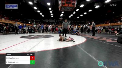 43 lbs Rr Rnd 4 - Carter Casillas, Noble Takedown Club vs Isaac Tessneer, Norman Grappling Club