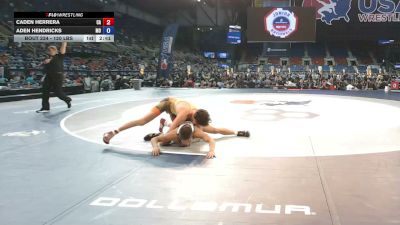 120 lbs Champ. Rd Of 128 - Caden Herrera, California vs Aden Hendricks, Missouri
