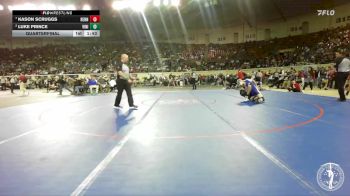 B3A-138 lbs Quarterfinal - Kason Scruggs, Hennessey vs Luke Prince, Vinita