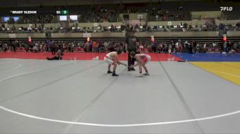 110 lbs Quarterfinal - Brady Oleson, Winneconne Youth Wrestling vs Axel Peterson, Victory School Of Wrestling