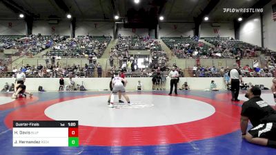 190 lbs Quarterfinal - Hudson Davis, Bluff Wrestling Club vs Jovanny Hernandez, Rockmart Takedown Club