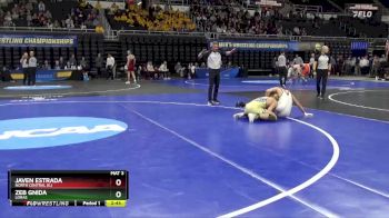 174 lbs 7th Place Match - Javen Estrada, North Central (IL) vs Zeb Gnida, Loras