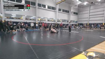 135 lbs Quarterfinal - Dante Glynos, Warren vs Ethan Duschaneck, Maybrook
