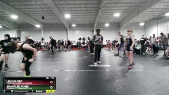 70 lbs Round 1 - Brantlee James, Summerville Takedown Club vs Liam Oliver, The Storm Wrestling Center