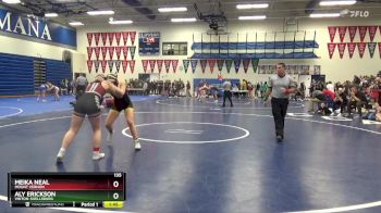 135 lbs Semifinal - Meika Neal, Mount Vernon vs Aly Erickson, Vinton-Shellsburg