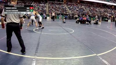 2A 190 lbs Quarterfinal - Jacob Hudgins, Rutherfordton-Spindale Central High School vs Mekhi Linton, South Granville High School