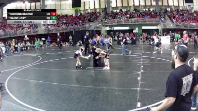 55-57 lbs Cons. Round 1 - Saige Hort, FoxFit vs Corinne Becker, League Of Heroes