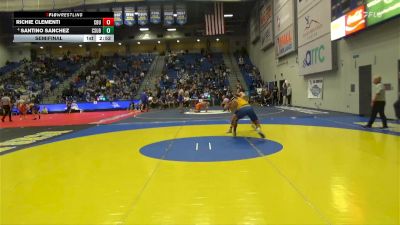 141 lbs Semifinal - Richie Clementi, California Baptist vs Santino Sanchez, CSU Bakersfield