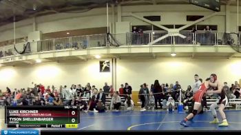114 lbs Quarterfinal - Luke Kirchner, Jennings County Wrestling Club vs Tyson Shellenbarger, Indiana