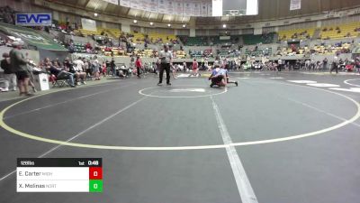 126 lbs Consi Of 4 - Easton Carter, Mighty Bluebirds Wrestling vs Xzavier Molinas, North DeSoto Wrestling Academy