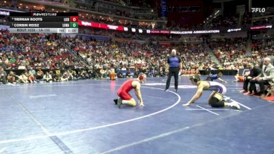 1A-150 lbs 1st Place Match - Corbin Reisz, Logan-Magnolia vs Tiernan Boots, Lisbon