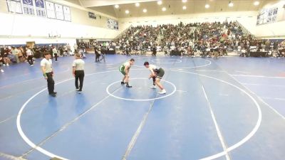 215 lbs Champ. Round 1 - Elijah Wiencek, Brea Olinda High School vs Mateo Galaz, Rancho Bernardo Wrestling