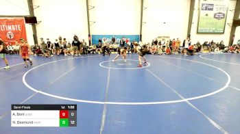 123 lbs Semifinal - Antonio Boni, Quest School Of Wrestling vs Nathan Desmund, Meatballs