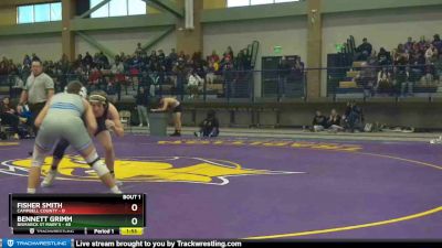 150 lbs Bennett Grimm, Bismarck St Mary`s vs Fisher Smith, Campbell County