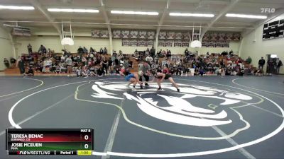 126 lbs Cons. Round 3 - Josie McEuen, Pima vs Teresa Benac, Durango, CO