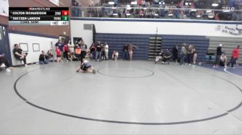 43 lbs Cons. Semi - Takyzen Landon, Thunder Ridge Outlaws Wrestling Club vs Colton Richardson, 208 Badgers Wrestling Club