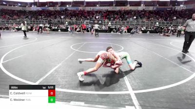 85 lbs Semifinal - Callan Caldwell, Fort Gibson Youth Wrestling vs Carl Weidner, Purler Wrestling