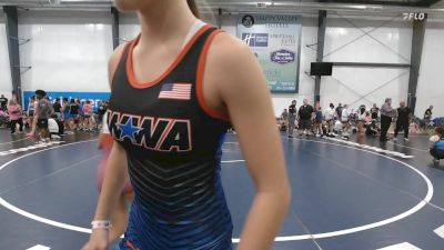 43 lbs Rr Rnd 3 - Giada Croteau, PA West Black - W vs Anabelle Wessel, Team Worldwide - W