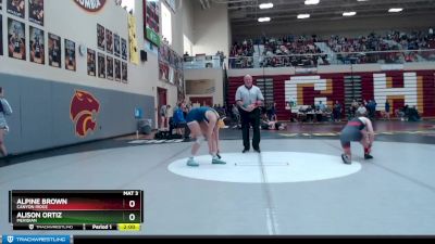 132 lbs Champ. Round 1 - Alison Ortiz, Meridian vs Alpine Brown, Canyon Ridge