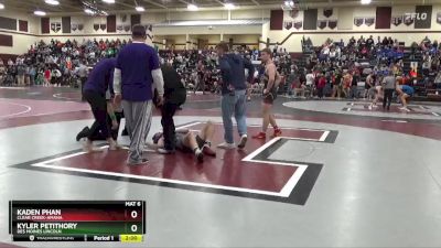 175 lbs Round 2 - Kaden Phan, Clear Creek-Amana vs Kyler Petithory, Des Moines Lincoln