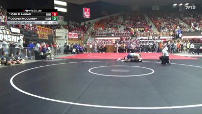 285 lbs Champ. Round 1 - Josh Flanigan, Wamego Hs vs Cooper Woodruff, Clearwater
