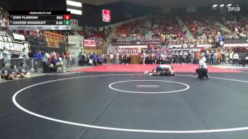 285 lbs Champ. Round 1 - Josh Flanigan, Wamego Hs vs Cooper Woodruff, Clearwater