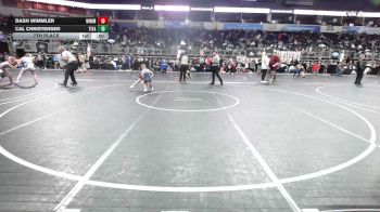72 lbs 7th Place - Dash Wimmler, Wimmler vs Cal Christensen, Titan Wrestling Institute