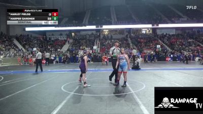 110 lbs Semifinal - Harley Fields, Caney Valley vs Harper Gardner, Burlingame