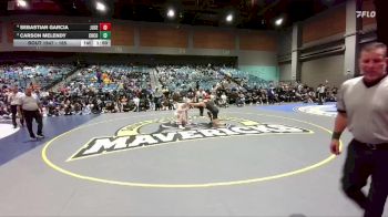 165 lbs 1st Place Match - Sebastian Garcia, Junipero Serra vs Carson Melendy, Churchill County