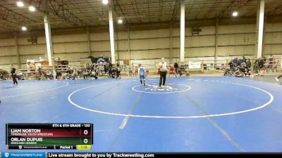 130 lbs Round 5 - Orlan Dupuis, Highland Huskies vs Liam Norton, Timberline Youth Wrestling