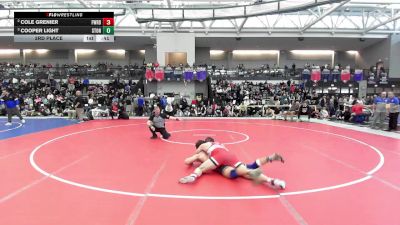 190 lbs 3rd Place - Cole Grenier, Fairfield Warde vs Cooper Light, Stonington*