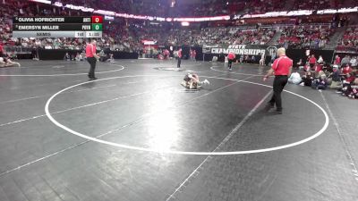 152 lbs Semis - Emersyn Miller, Poynette vs Olivia Hofrichter, Antigo