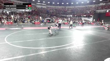 90 lbs Champ. Round 2 - Wyatt Jacobs, Delavan-Darien Youth Wrestling vs Luke Jackson, Winneconne