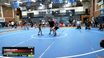 66-70 lbs Round 2 - Lj Powell, Charger Wrestling Club vs Turner Hansen, Roy Wrestling Club