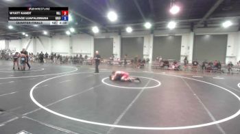 156 lbs Quarterfinal - Wyatt Kandt, Vills Bros Wrestling vs Heritage Luafalemana, Golden Backs MRTC