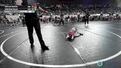 43 lbs Consolation - Declan Wilson, Raw Wrestling Club vs Greyson Waag, Keystone Kids Wrestling Club