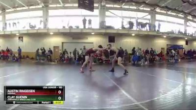 182 lbs Cons. Semi - Austin Ringeisen, Indiana vs Clay Guenin, Greenfield Wrestling Club