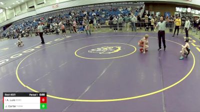 14U Boys - 80 lbs Champ. Round 1 - Jackson Carter, Young Guns Nashville Wrestling vs Alden Luis, Bear Cave Wrestling Club