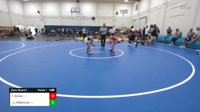 80 lbs Cons. Round 1 - Jacob Palomino, California vs Tristan Alves, Spring Hills