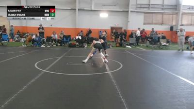92 lbs Round 4 (8 Team) - Isaiah Evans, Neighborhood Wrestling vs Aidan Fay, Westshore WC