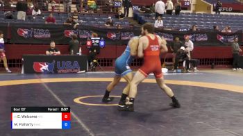 67 lbs Cons. Round 3 - Charles Welcome, NMU-National Training Center vs Morgan Flaharty, New York Athletic Club